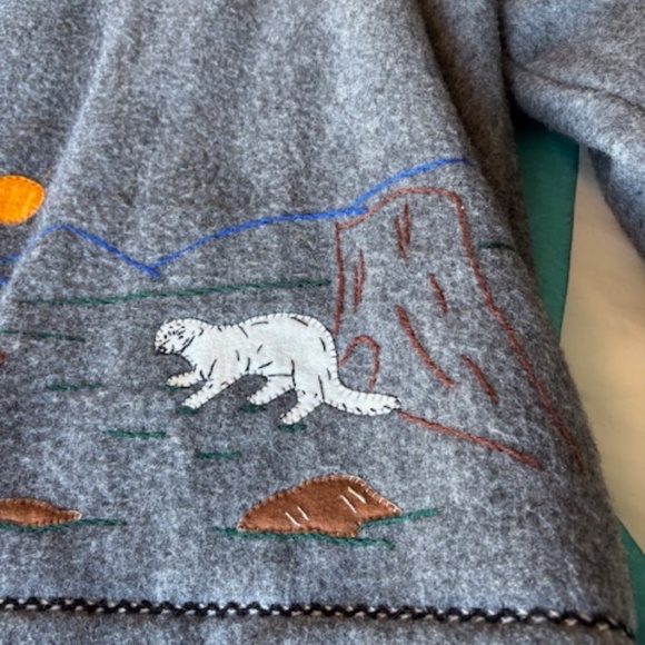 JAMES BAY authentic vintage sz 16 (XL) Women's inuit wool parka gray - Picture 14 of 16